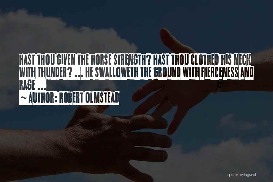 Horses And Quotes By Robert Olmstead