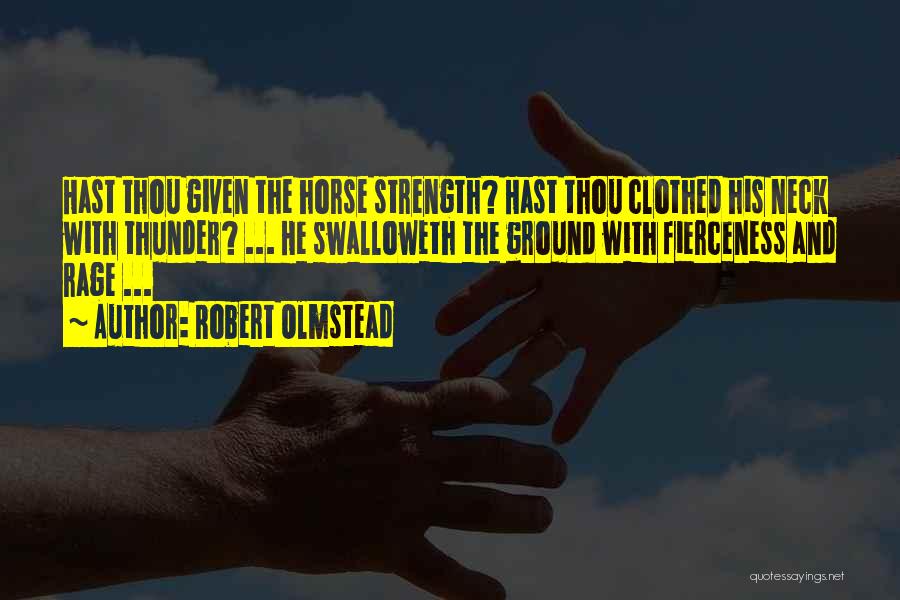 Horses Quotes By Robert Olmstead