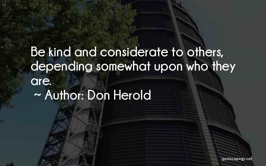 Hortatory Quotes By Don Herold