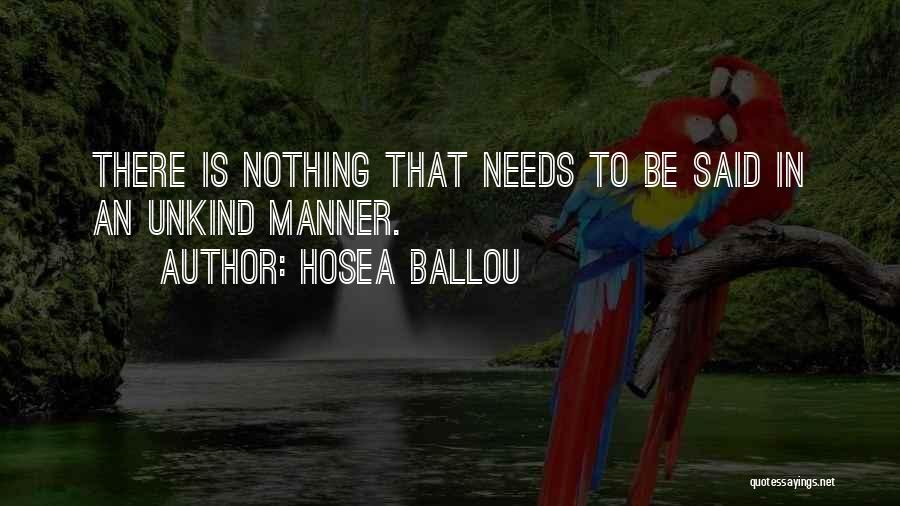 Hosea Quotes By Hosea Ballou