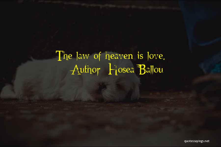 Hosea Quotes By Hosea Ballou