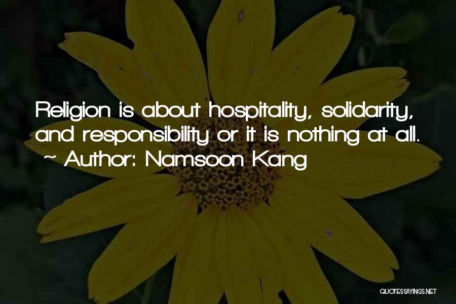 Hospitality Quotes By Namsoon Kang
