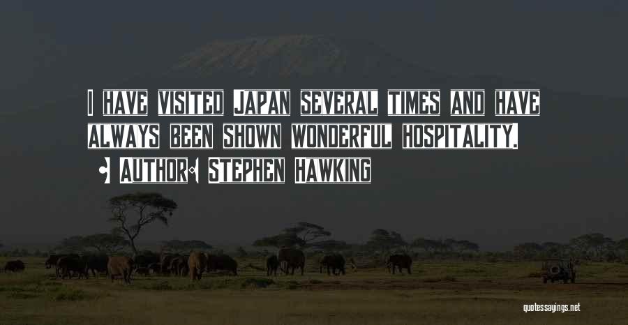 Hospitality Quotes By Stephen Hawking