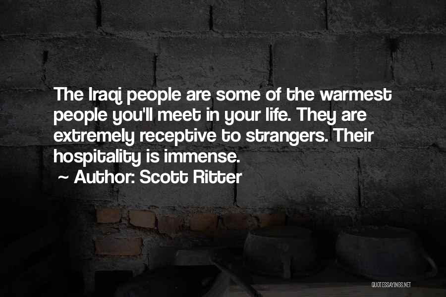 Hospitality To Strangers Quotes By Scott Ritter