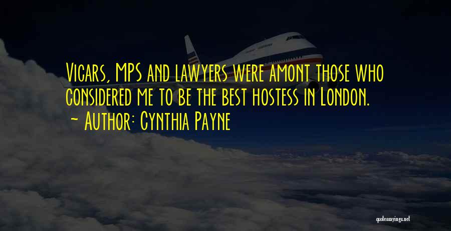 Hostess Quotes By Cynthia Payne