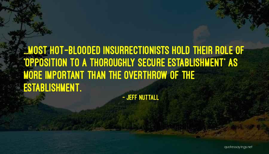 Hot Blooded Quotes By Jeff Nuttall