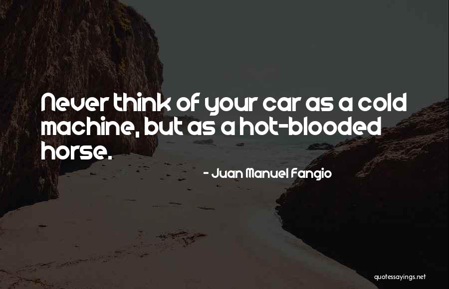 Hot Blooded Quotes By Juan Manuel Fangio