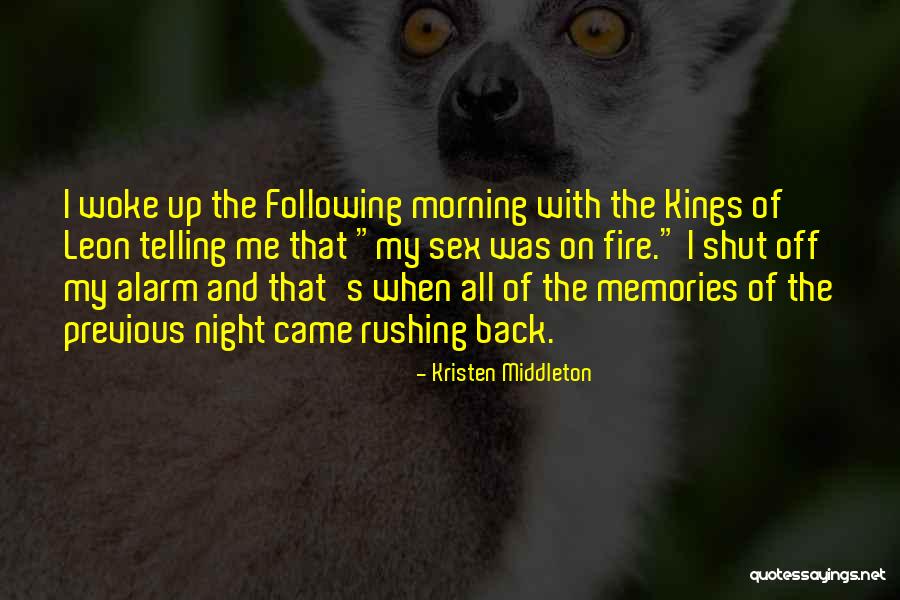 Hot Flash Quotes By Kristen Middleton