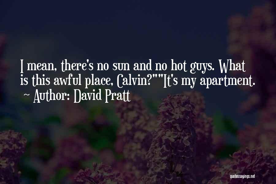 Hot Guys Quotes By David Pratt