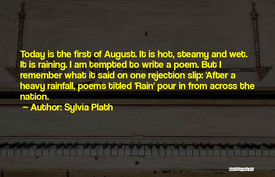 Hot Steamy Quotes By Sylvia Plath