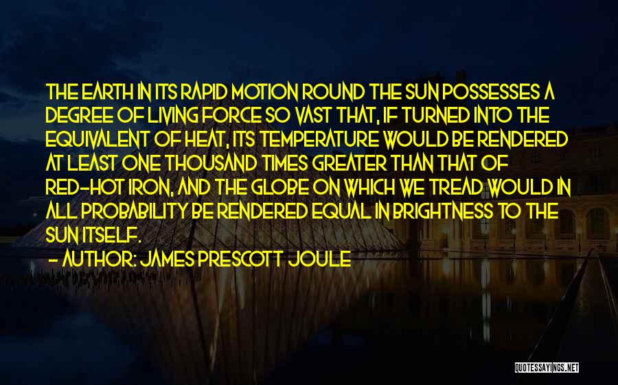 Hot Temperature Quotes By James Prescott Joule