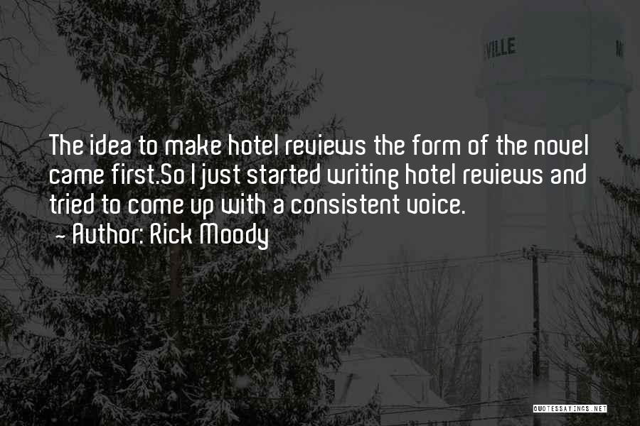 Hotel Reviews Quotes By Rick Moody