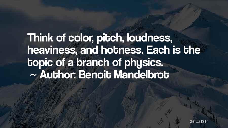 Hotness Quotes By Benoit Mandelbrot