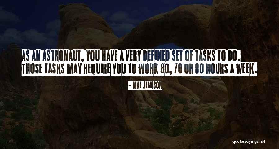 Hours Of Work Quotes By Mae Jemison Hours Of Work Quotes By Mae Jemison