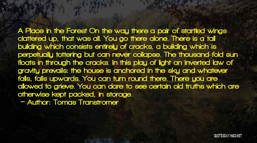 House Building Quotes By Tomas Transtromer