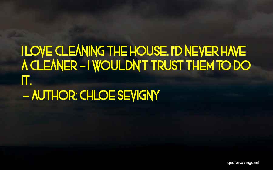 House Cleaning Quotes By Chloe Sevigny
