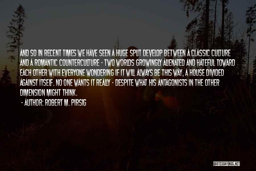 House Divided Quotes By Robert M. Pirsig