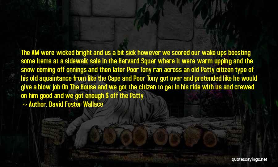 House For Sale Quotes By David Foster Wallace