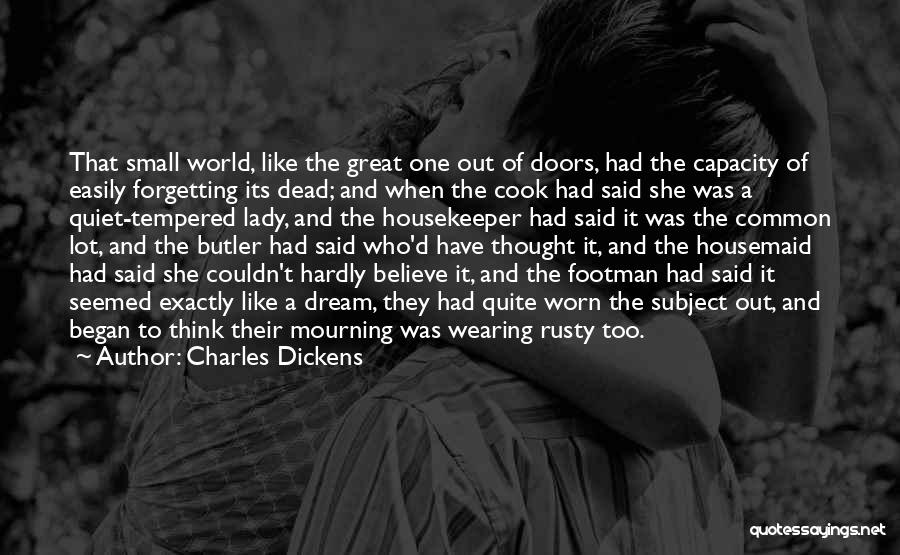 Housekeeper Quotes By Charles Dickens
