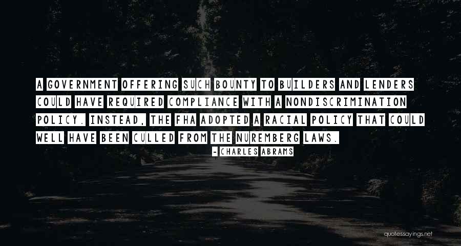 Housing Discrimination Quotes By Charles Abrams Housing Discrimination Quotes By Charles Abrams