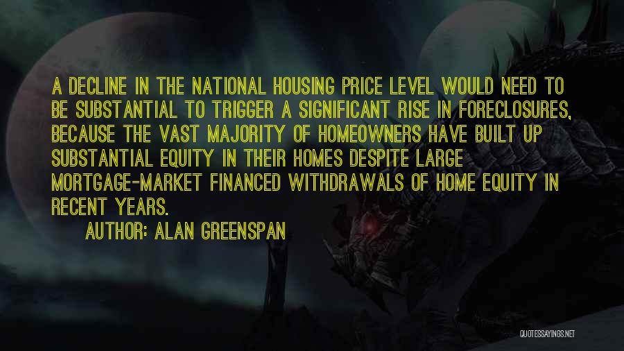 Housing Market Quotes By Alan Greenspan