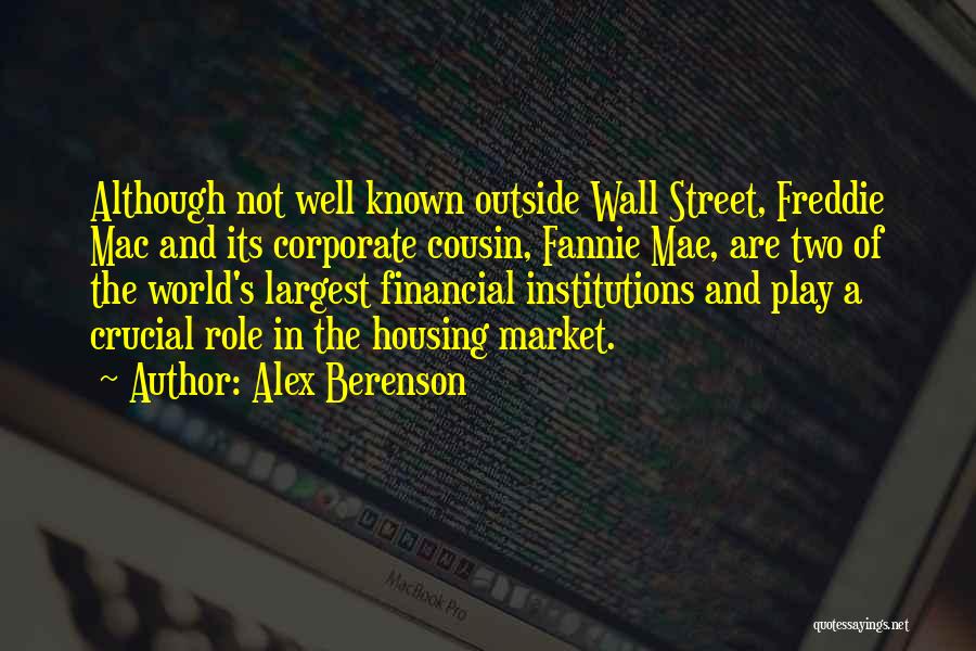 Housing Market Quotes By Alex Berenson