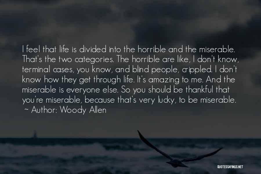 How Amazing Is Life Quotes By Woody Allen