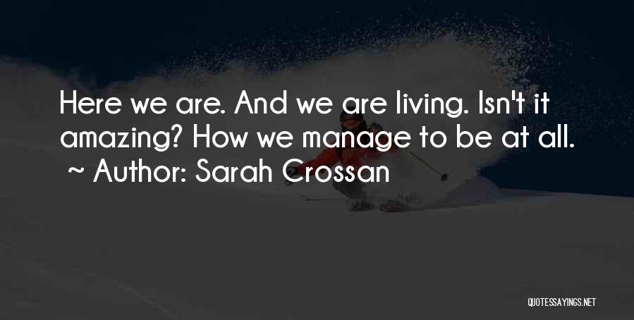 How Amazing Quotes By Sarah Crossan