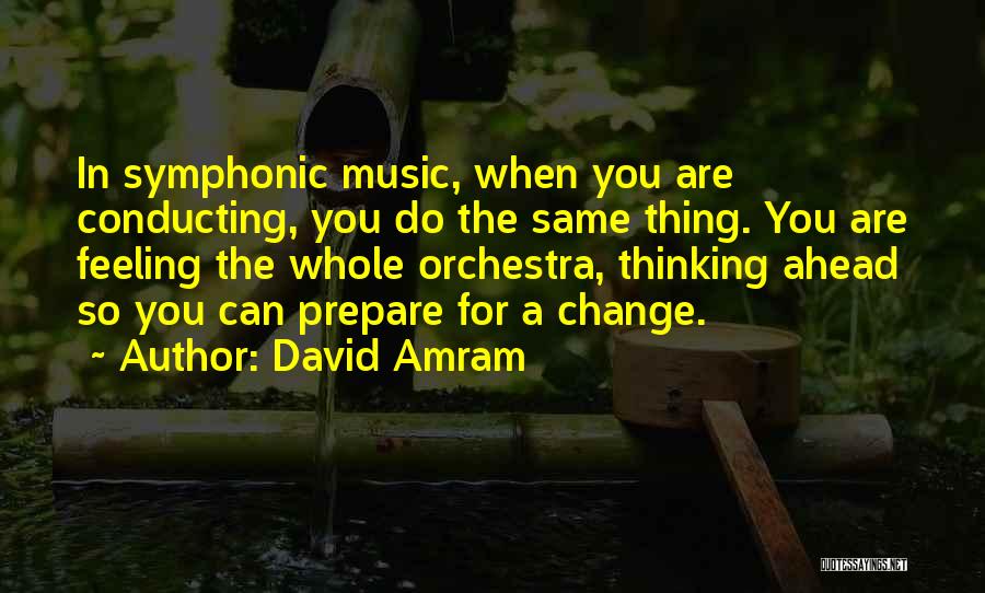 How Are U Feeling Quotes By David Amram