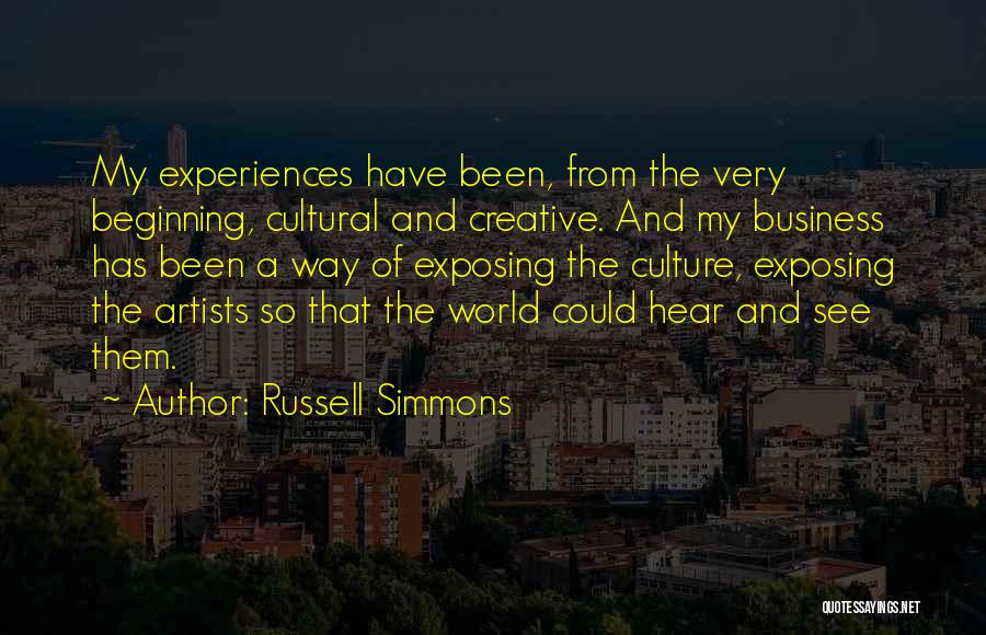 How Artists See The World Quotes By Russell Simmons