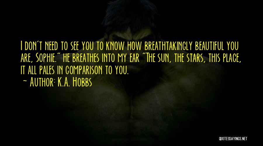 How Beautiful Are You Quotes By K.A. Hobbs
