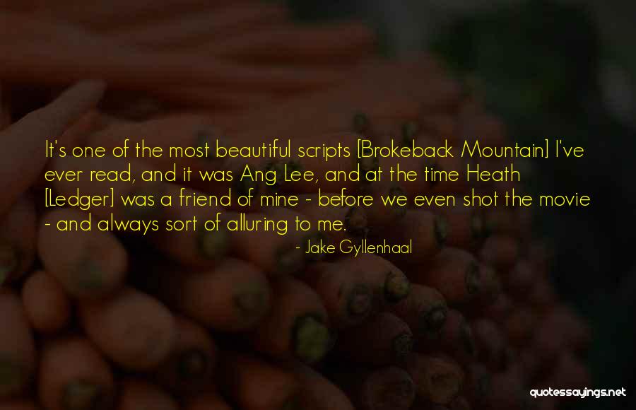 How Beautiful Your Friend Is Quotes By Jake Gyllenhaal