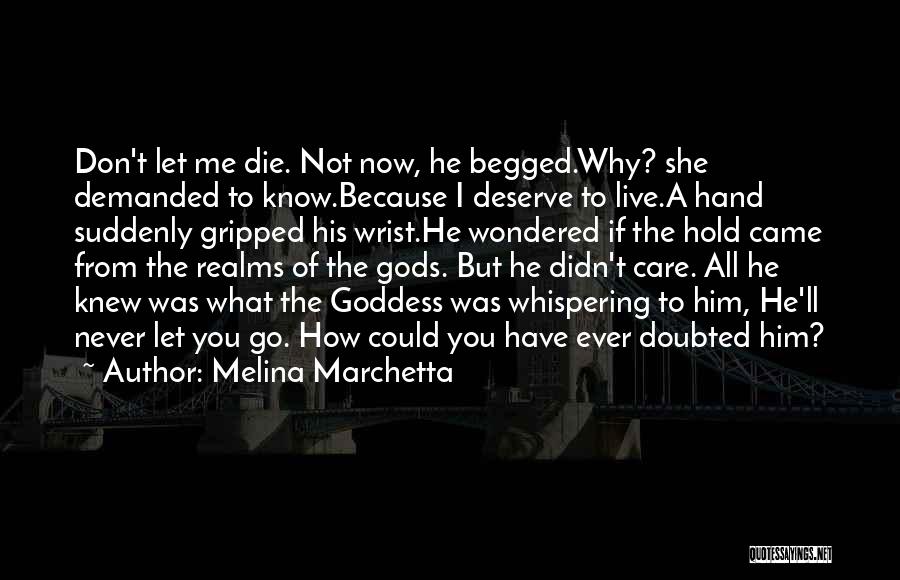 How Could You Let Me Go Quotes By Melina Marchetta