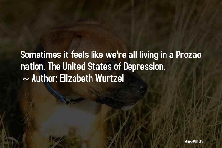 How Depression Feels Quotes By Elizabeth Wurtzel