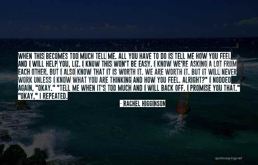 How Do I Tell You Quotes By Rachel Higginson How Do I Tell You Quotes By Rachel Higginson