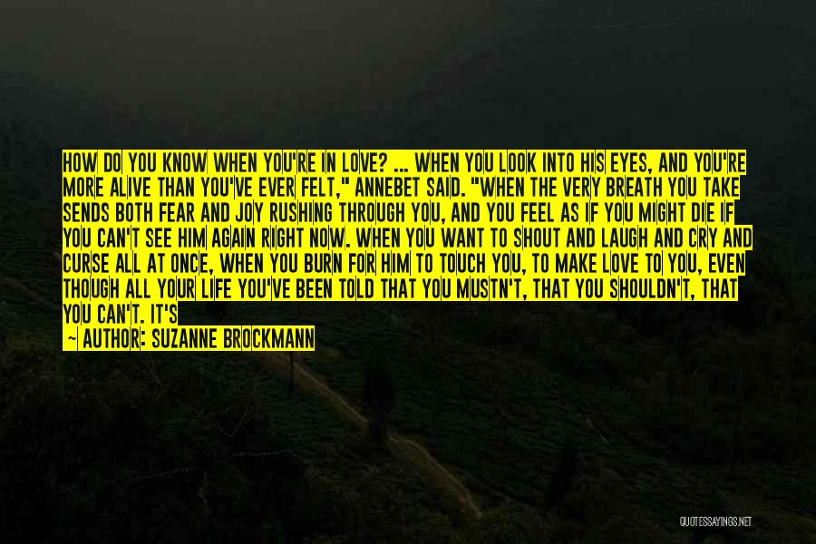 How Do You Know If You're In Love Quotes By Suzanne Brockmann