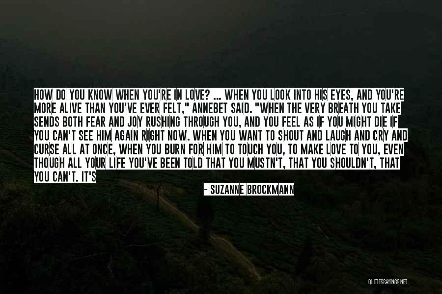 How Do You Know You're In Love Quotes By Suzanne Brockmann