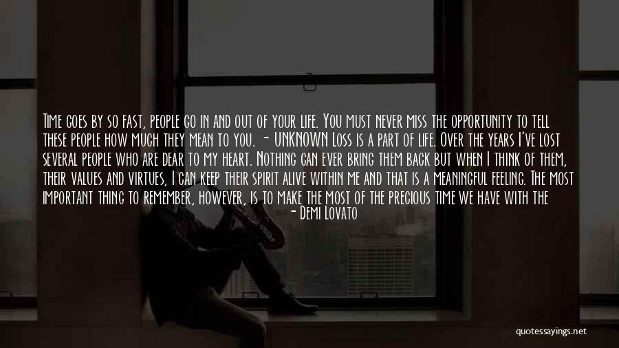 How Fast Life Goes By Quotes By Demi Lovato