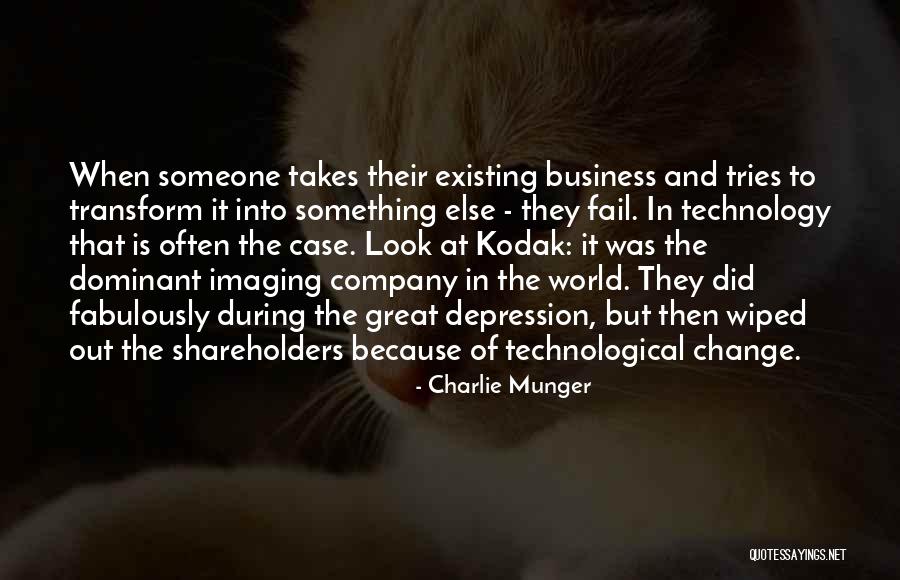 How Great Technology Is Quotes By Charlie Munger