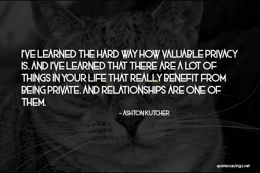 How Hard Life Quotes By Ashton Kutcher