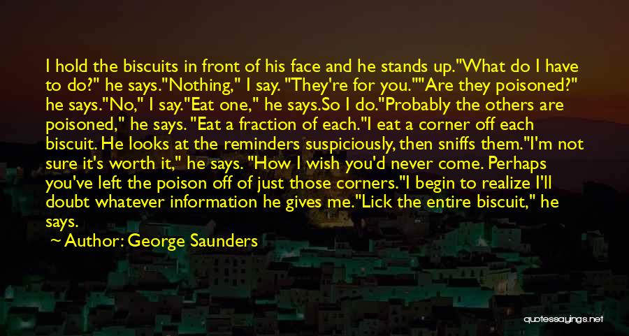 How He Looks At Me Quotes By George Saunders