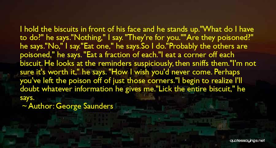 How He Looks At You Quotes By George Saunders