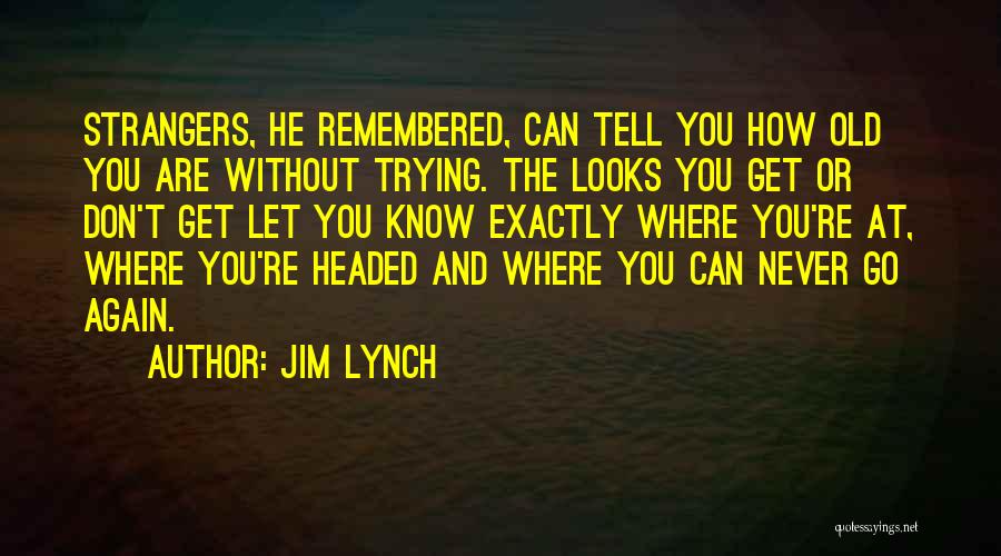 How He Looks At You Quotes By Jim Lynch