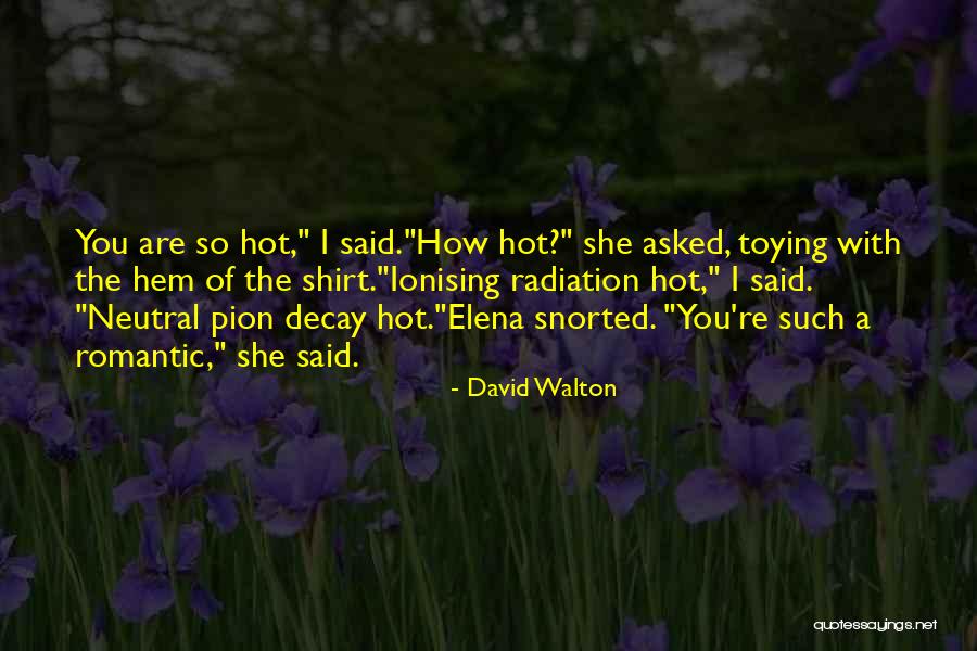 How Hot You Are Quotes By David Walton How Hot You Are Quotes By David Walton