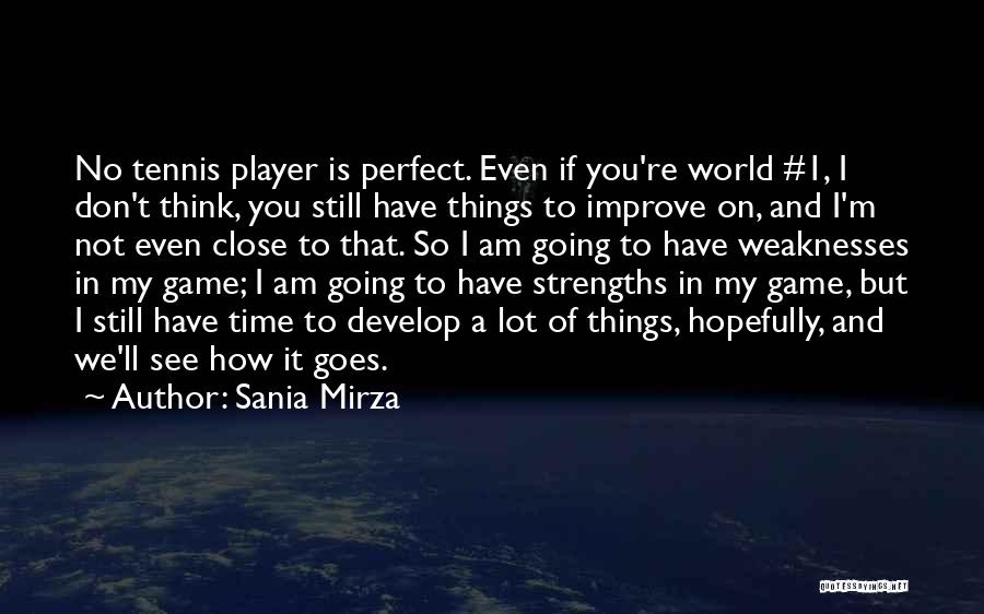 How I Am Not Perfect Quotes By Sania Mirza