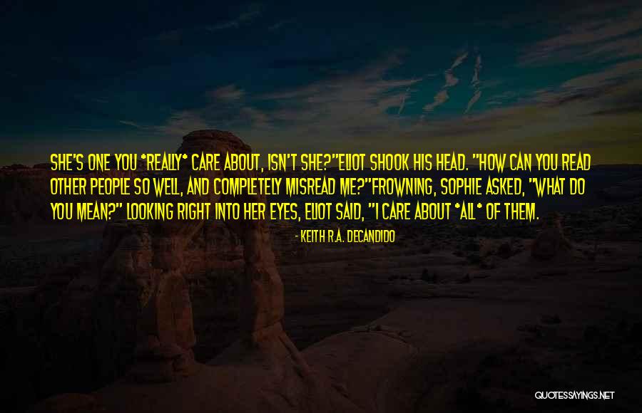 How I Care About You Quotes By Keith R.A. DeCandido