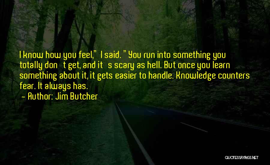 How I Feel About You Quotes By Jim Butcher