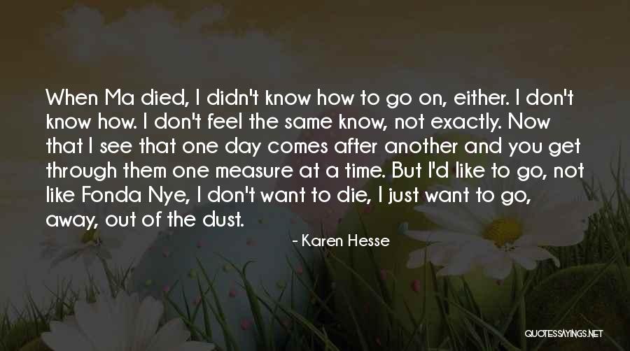 How I Feel When I See You Quotes By Karen Hesse