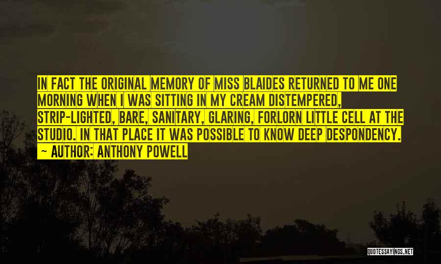 How I Miss This Place Quotes By Anthony Powell