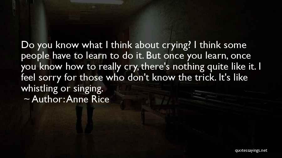 How I Really Feel About You Quotes By Anne Rice